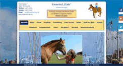 Desktop Screenshot of ferienhofrixte.de